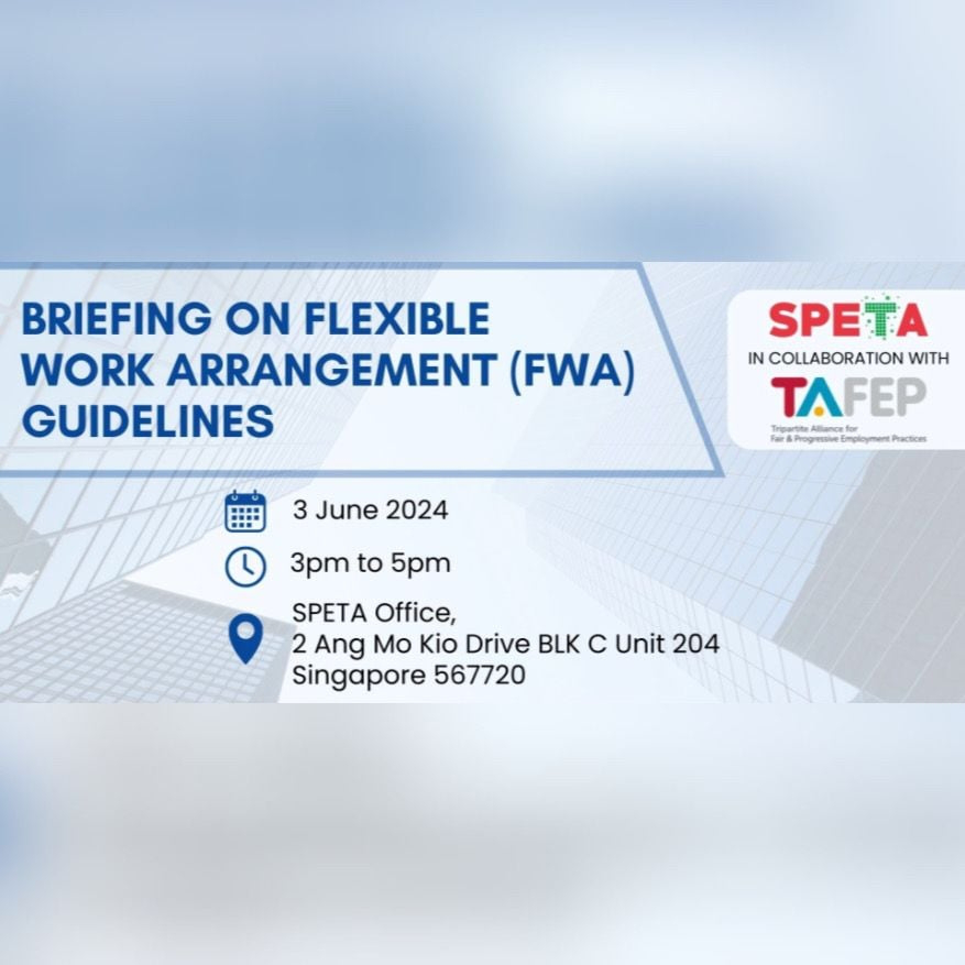 thumbnails SPETA - Flexible Work Arrangements (FWAs) Briefing By TAFEP