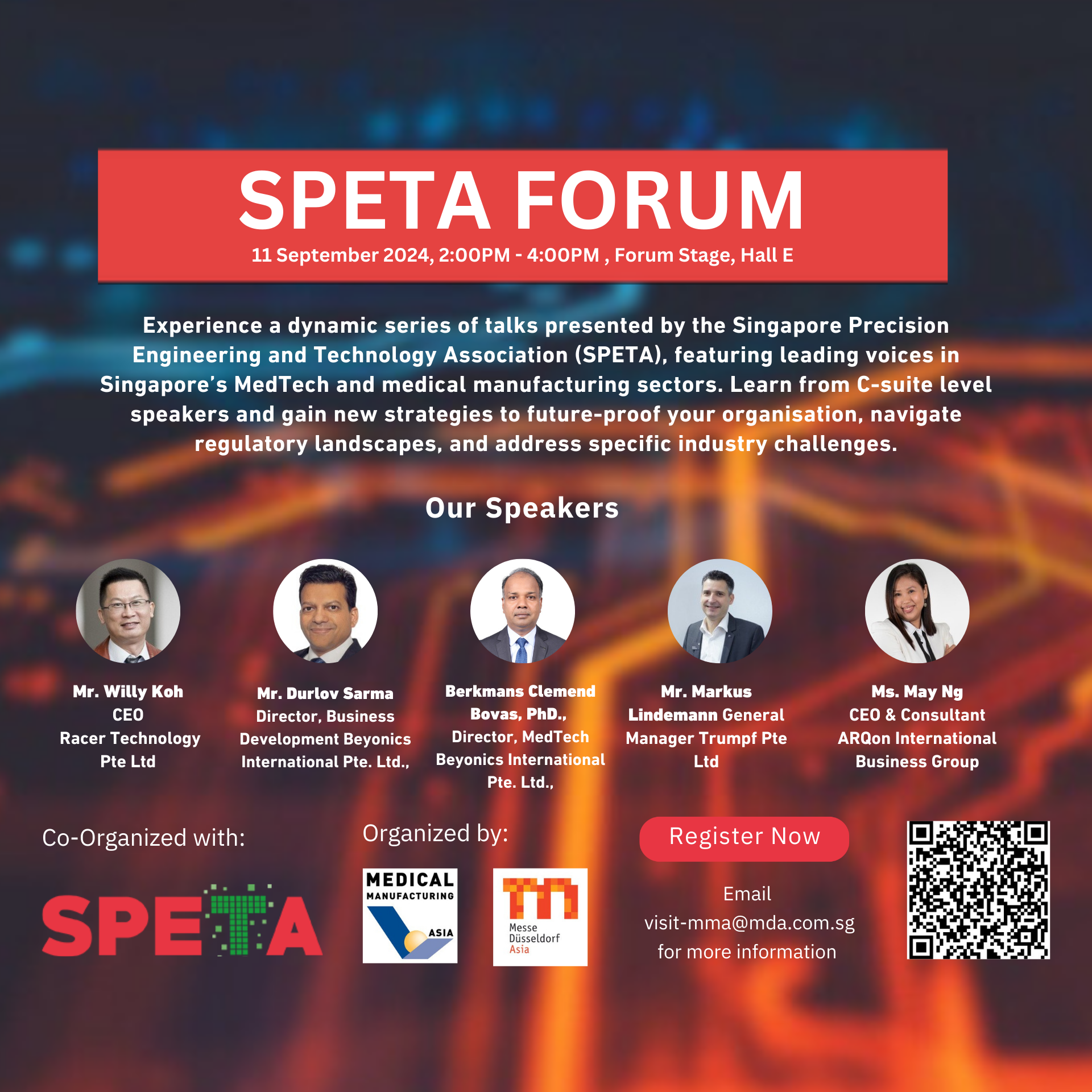 thumbnails SPETA Forum at Medical Manufacturing Asia